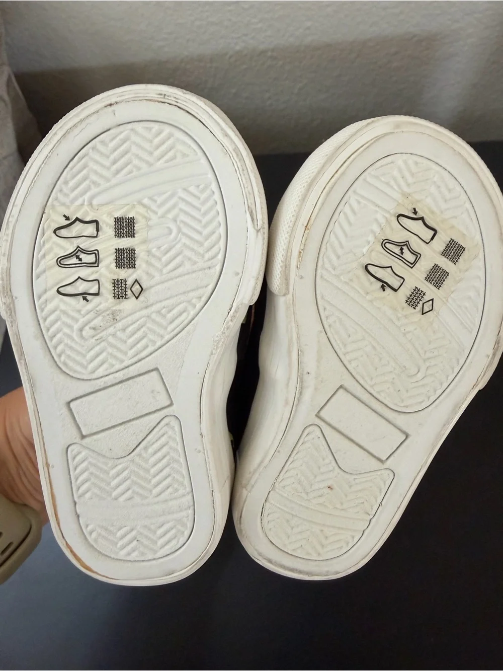 Gymboree Black Slip-On Sneakers with yellow eyes